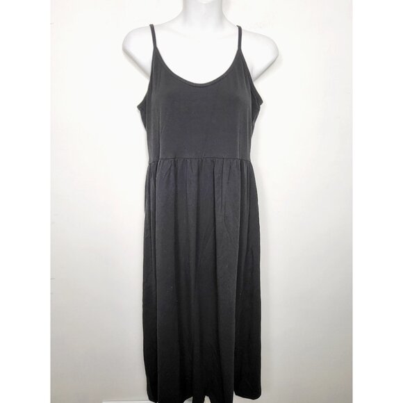 Tentree  black modal Sunset tank dress. Size large - Picture 2 of 4